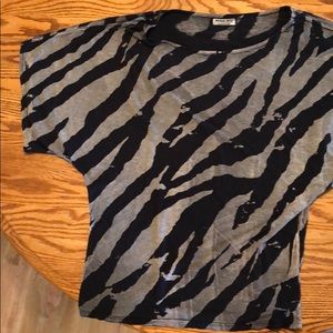 Michael Stars zebra striped tunic